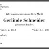 Bonfert Gerlinde 1953-2009 Todesanzeige